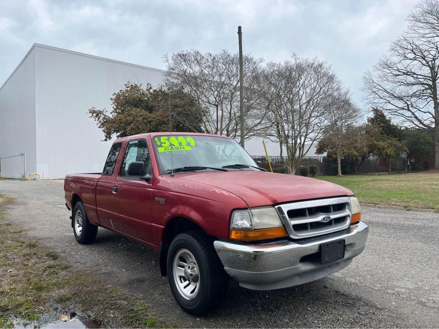 1999 Red /Gray Ford Ranger XL (1FTYR14C9XT) with an 2.5 4 Cylinder engine, 5 Speed Manual transmission, located at 5700 Curlew Drive, Norfolk, VA, 23502, (757) 455-6330, 36.841885, -76.209412 - -1999 Ford Ranger 5 Speed Manual 146k -2.5 4 cylinder extended cab -Runs and drives great -Clearcoat faded on front and hood -New state inspection -Ready for a new owner -VADLR - Photo#1